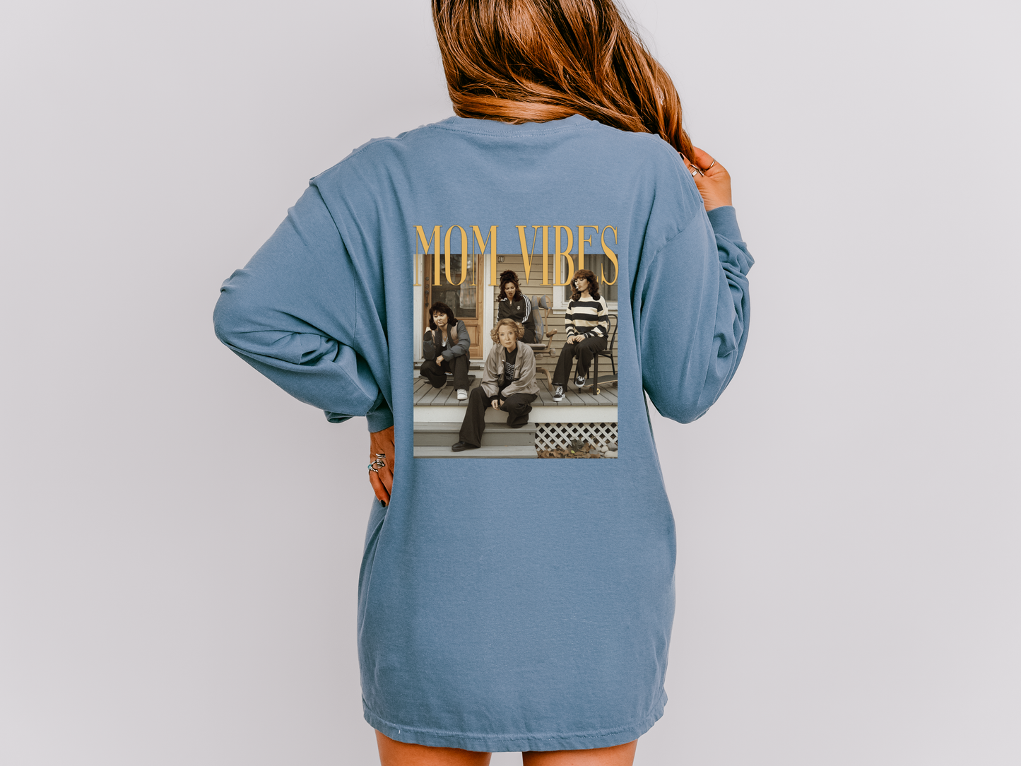 Mom Vibes Long Sleeve Tee – Comfort Colors® Long Sleeve Tee