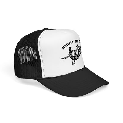Right Side Rope Knot Trucker Hat | Western Horse Girl Trucker Cap