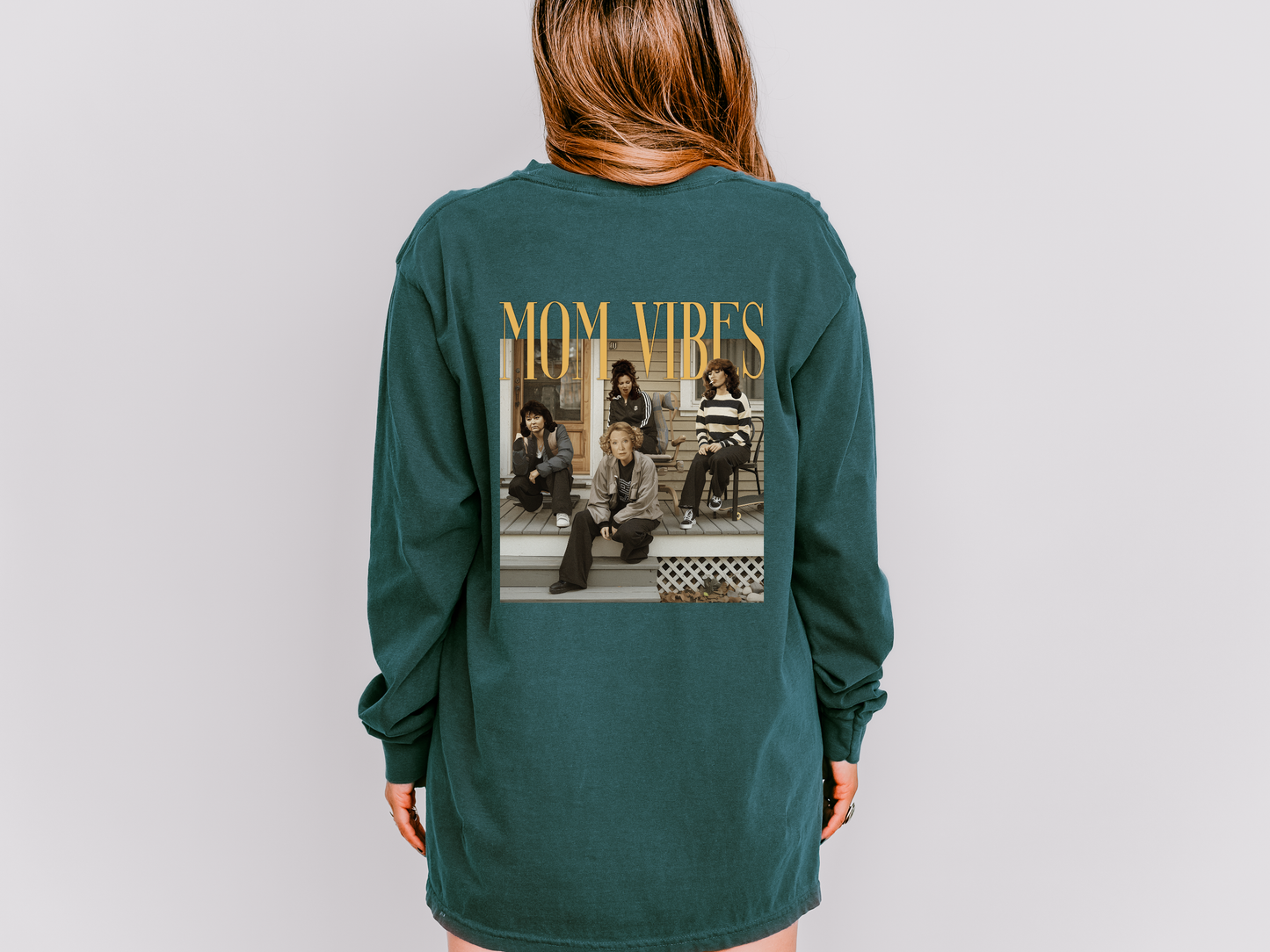 Mom Vibes Long Sleeve Tee – Comfort Colors® Long Sleeve Tee
