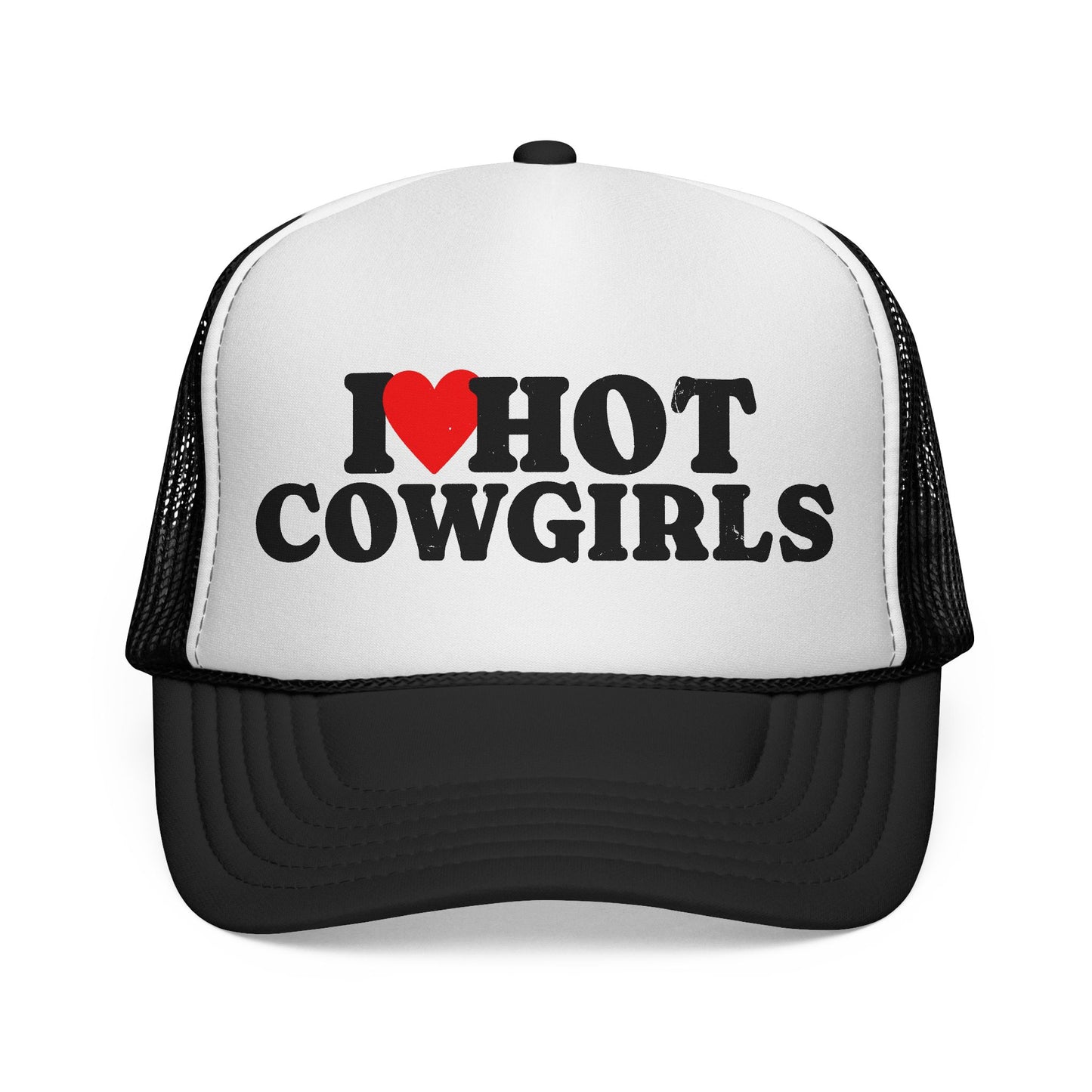 I Love Hot Cowgirls Trucker Hat, Western Trucker Hats, Cowgirl Trucker Hat, Cowboy Trucker Hat, Rodeo Hats, Rodeo Lover Gift, Rodeo Hat
