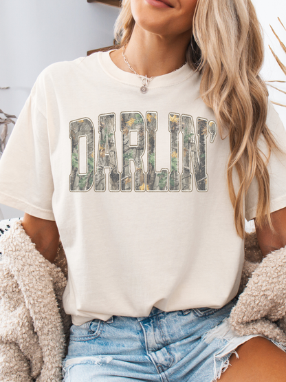 Hello Darlin' Camo Graphic Tee