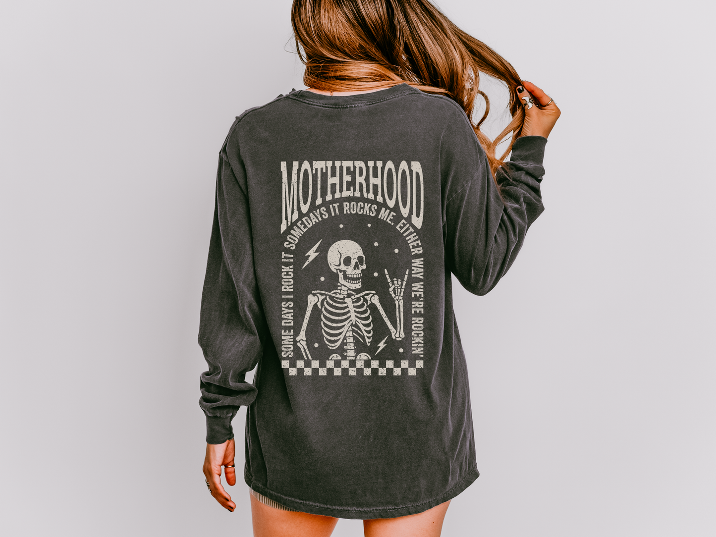 Motherhood “Some Days I Rock It” Long Sleeve Tee