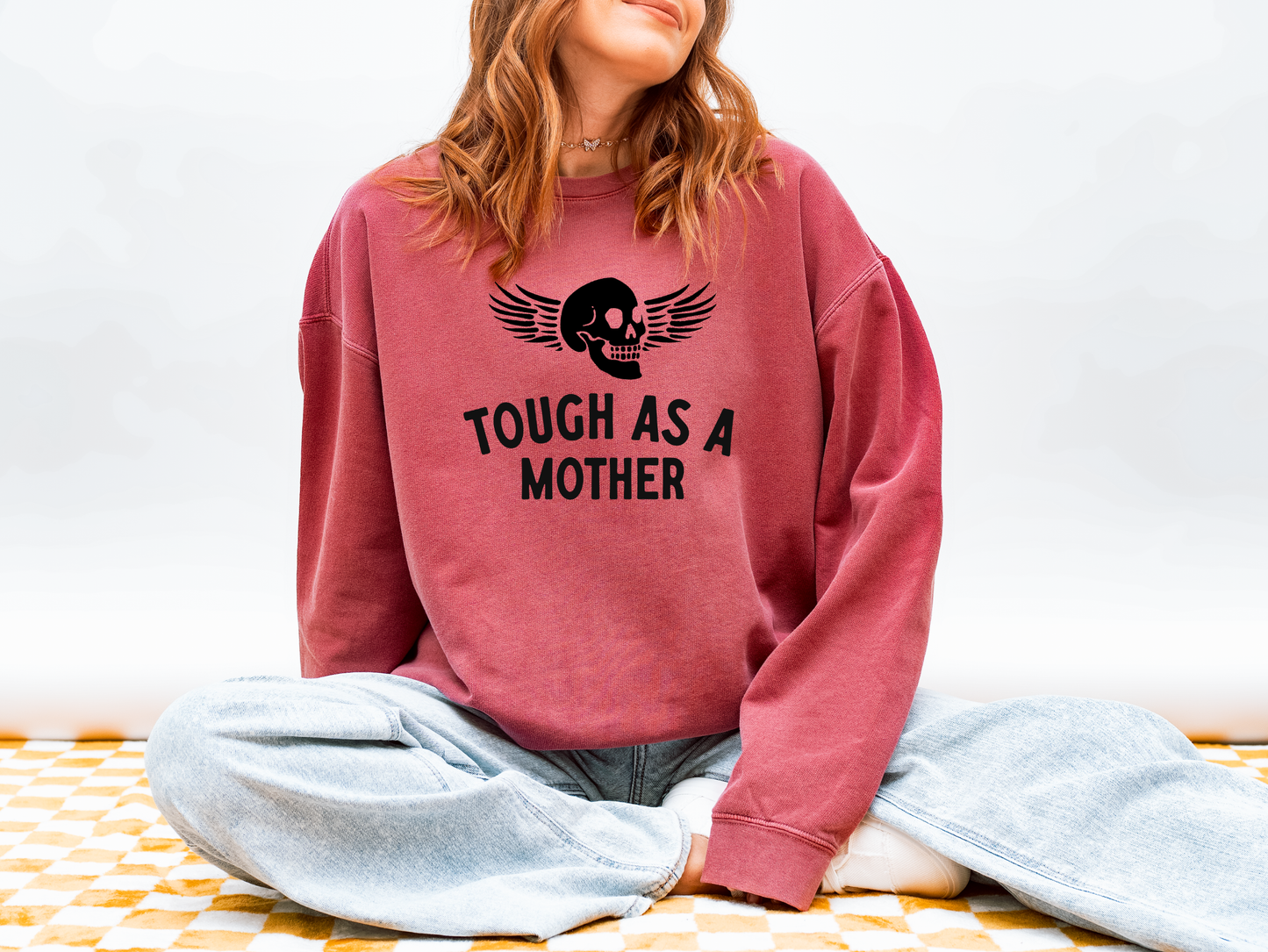 Tough As A Mother Comfort Colors® Crewneck Sweatshirt