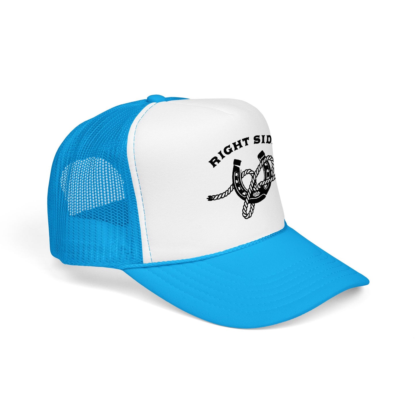 Right Side Rope Knot Trucker Hat | Western Horse Girl Trucker Cap
