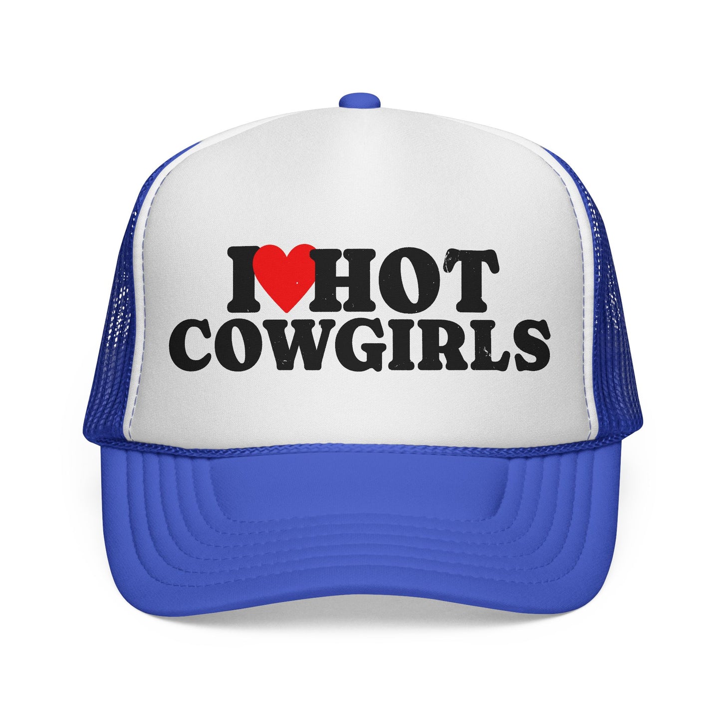 I Love Hot Cowgirls Trucker Hat, Western Trucker Hats, Cowgirl Trucker Hat, Cowboy Trucker Hat, Rodeo Hats, Rodeo Lover Gift, Rodeo Hat