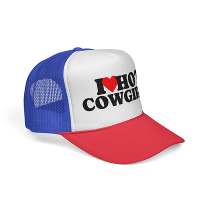 I Love Hot Cowgirls Trucker Hat, Western Trucker Hats, Cowgirl Trucker Hat, Cowboy Trucker Hat, Rodeo Hats, Rodeo Lover Gift, Rodeo Hat