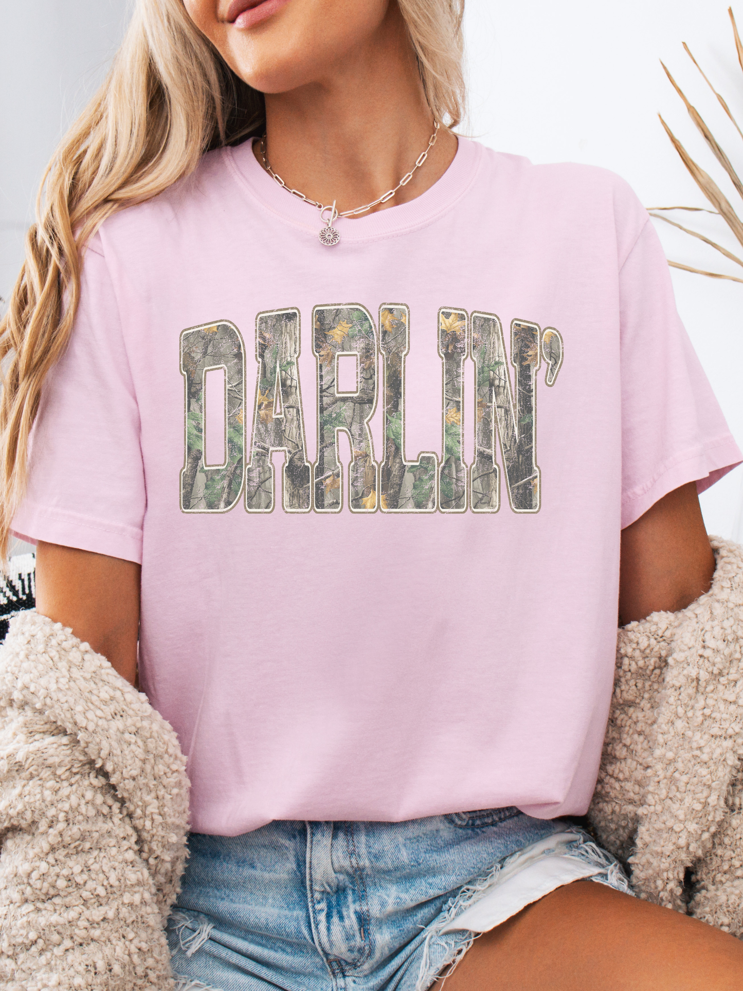 Hello Darlin' Camo Graphic Tee