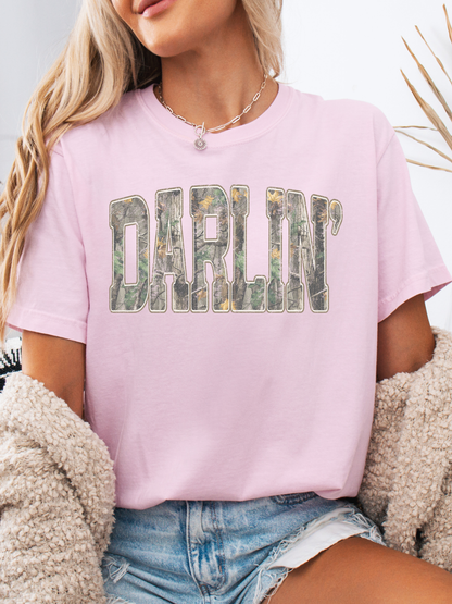 Hello Darlin' Camo Graphic Tee