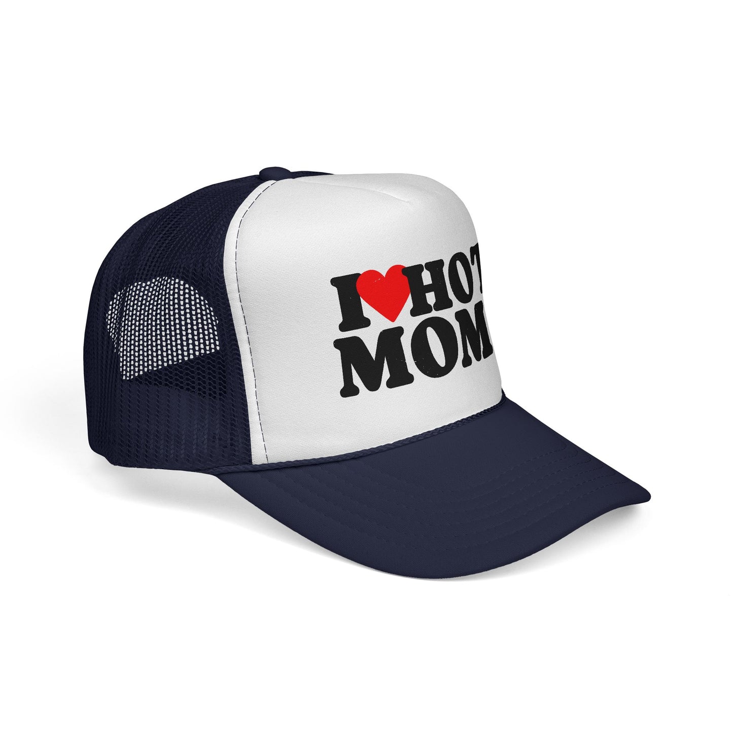 I love Hot Moms Trucker Hat, Otto Trucker Cap, Funny Hats For Men, Adult Humor Gifts, Inappropriate Trucker Hats, New Dad Gift, Lake Day Hat