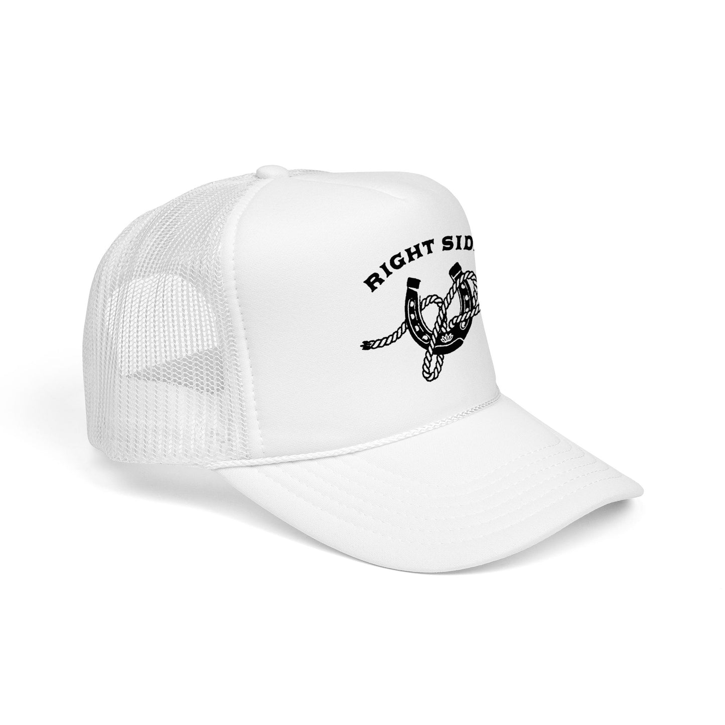 Right Side Rope Knot Trucker Hat | Western Horse Girl Trucker Cap