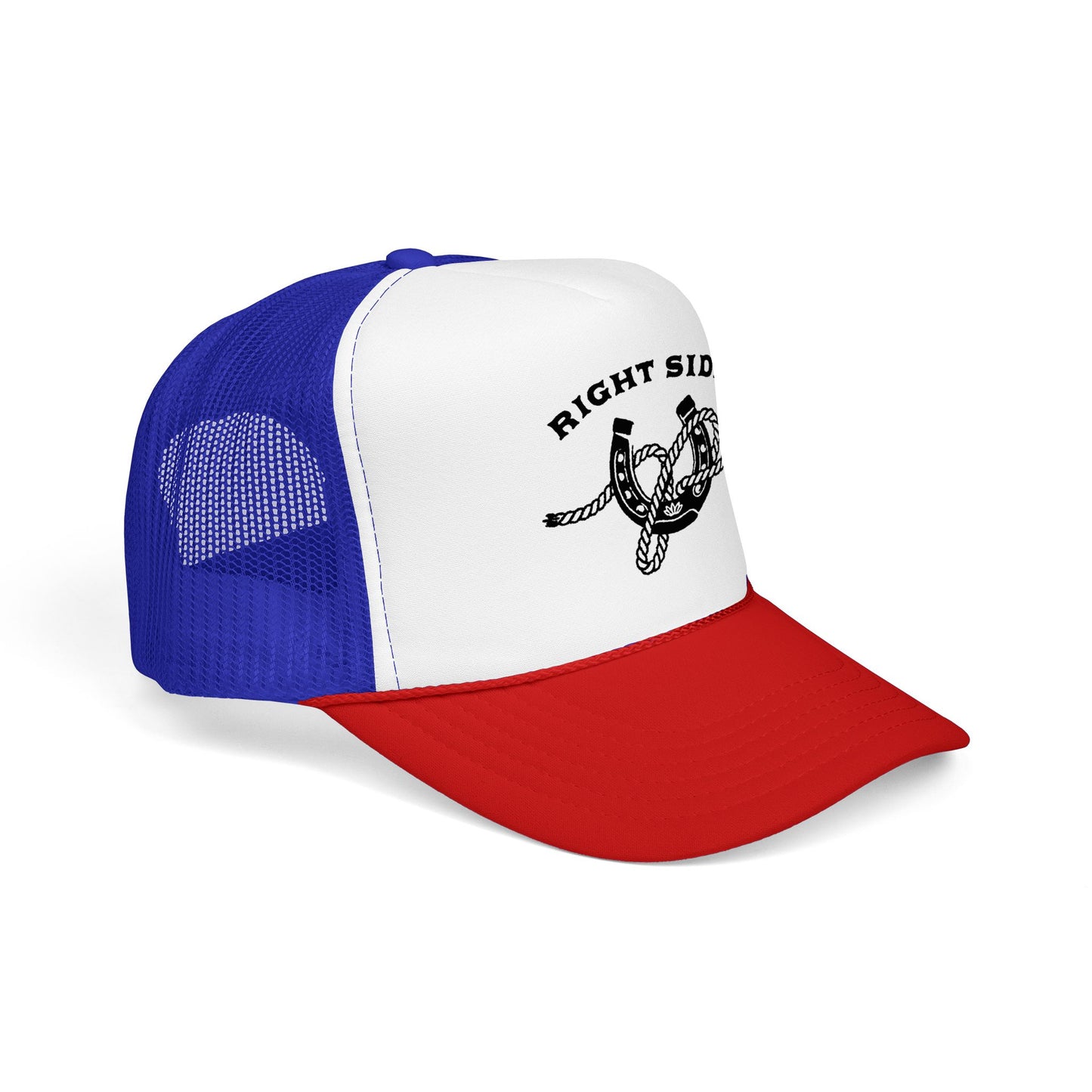 Right Side Rope Knot Trucker Hat | Western Horse Girl Trucker Cap