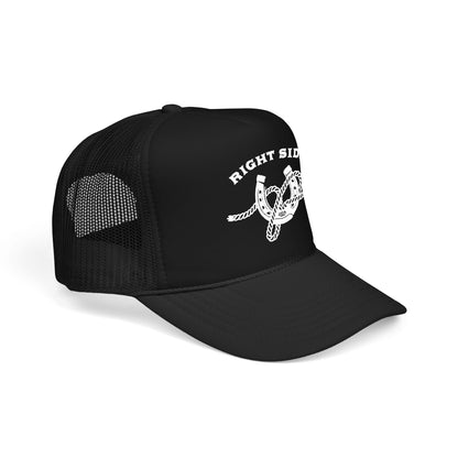 Right Side Rope Knot Trucker Hat | Western Horse Girl Trucker Cap