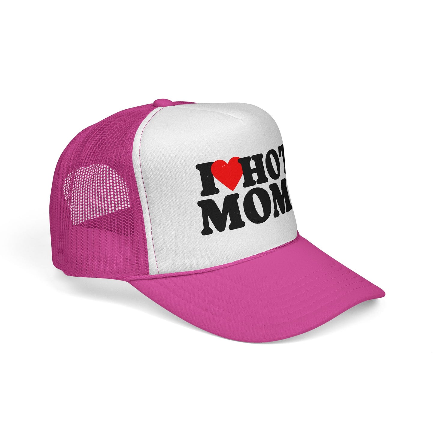 I love Hot Moms Trucker Hat, Otto Trucker Cap, Funny Hats For Men, Adult Humor Gifts, Inappropriate Trucker Hats, New Dad Gift, Lake Day Hat