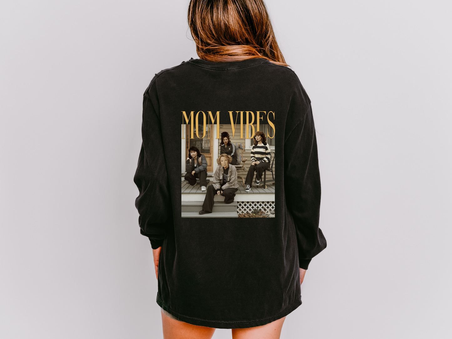 Mom Vibes Long Sleeve Tee – Comfort Colors® Long Sleeve Tee