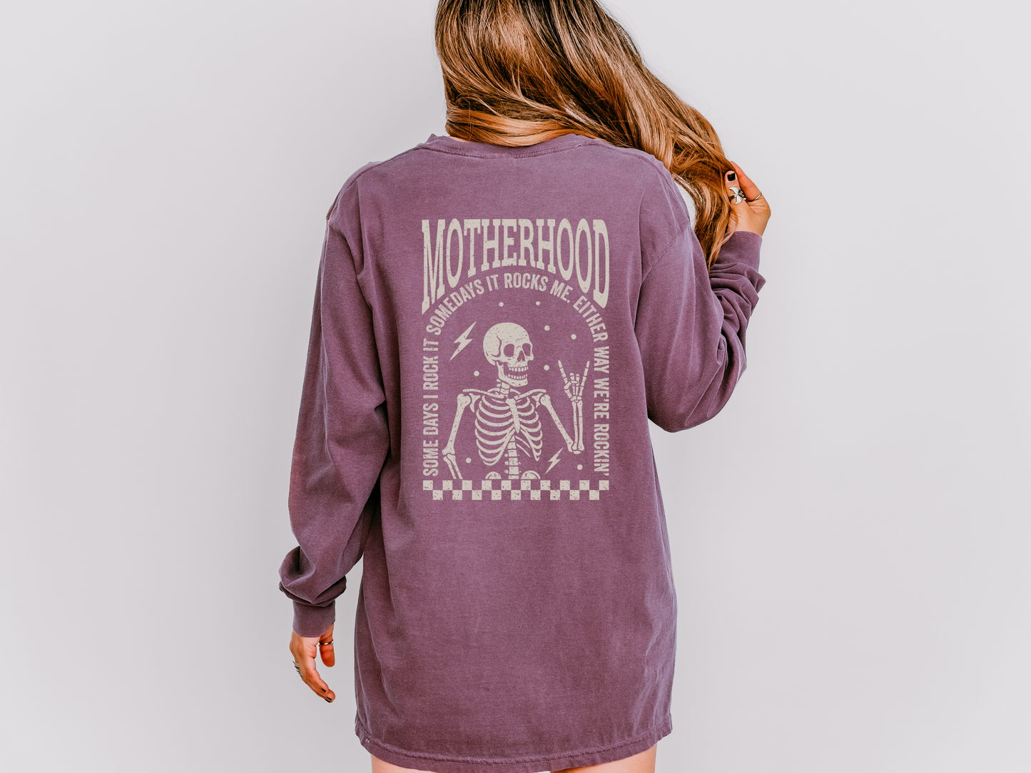 Motherhood “Some Days I Rock It” Long Sleeve Tee