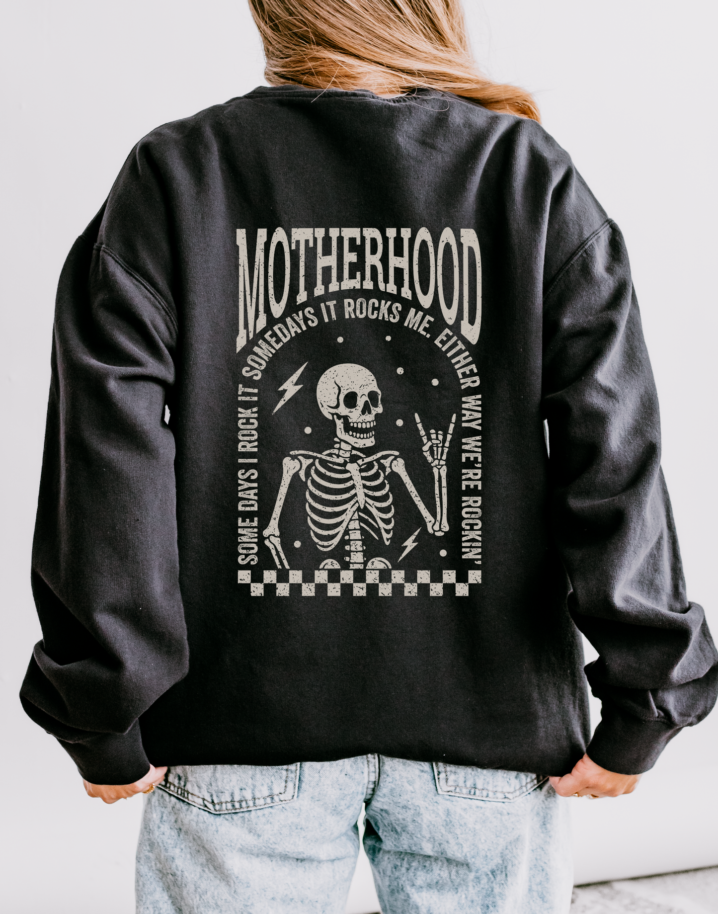 Rockin’ Motherhood Comfort Colors® Crewneck Sweatshirt
