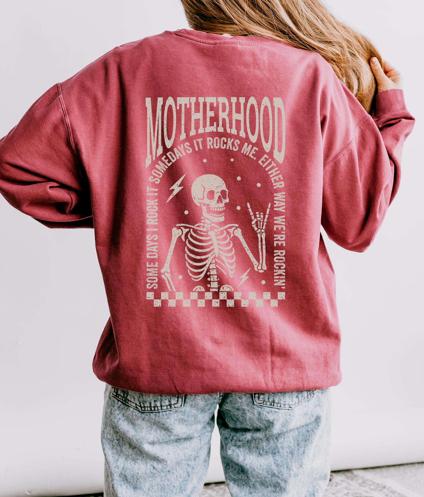 Rockin’ Motherhood Comfort Colors® Crewneck Sweatshirt
