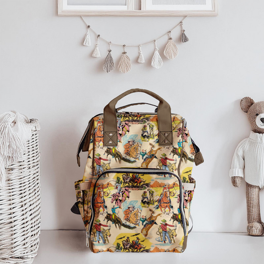 Wild West Cowboy Diaper Backpack