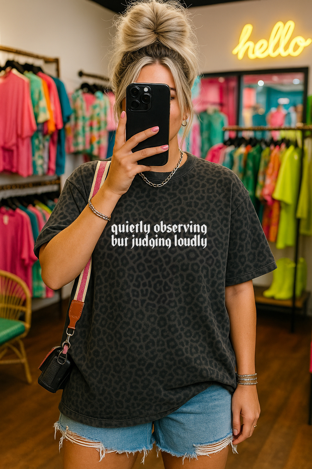 Quietly Observing but Judging Loudly T-Shirt | Funny Sarcastic Graphic Tee