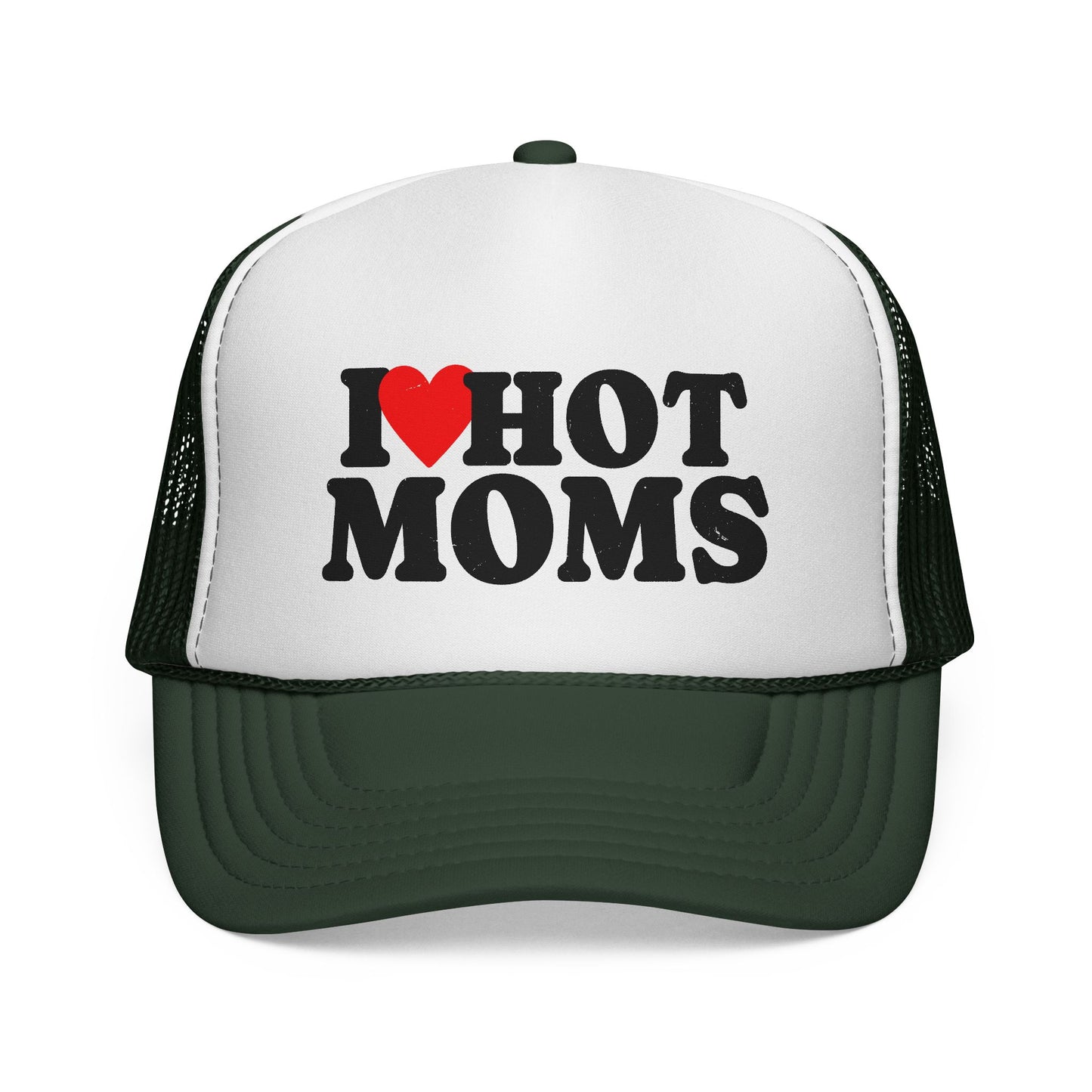 I love Hot Moms Trucker Hat, Otto Trucker Cap, Funny Hats For Men, Adult Humor Gifts, Inappropriate Trucker Hats, New Dad Gift, Lake Day Hat