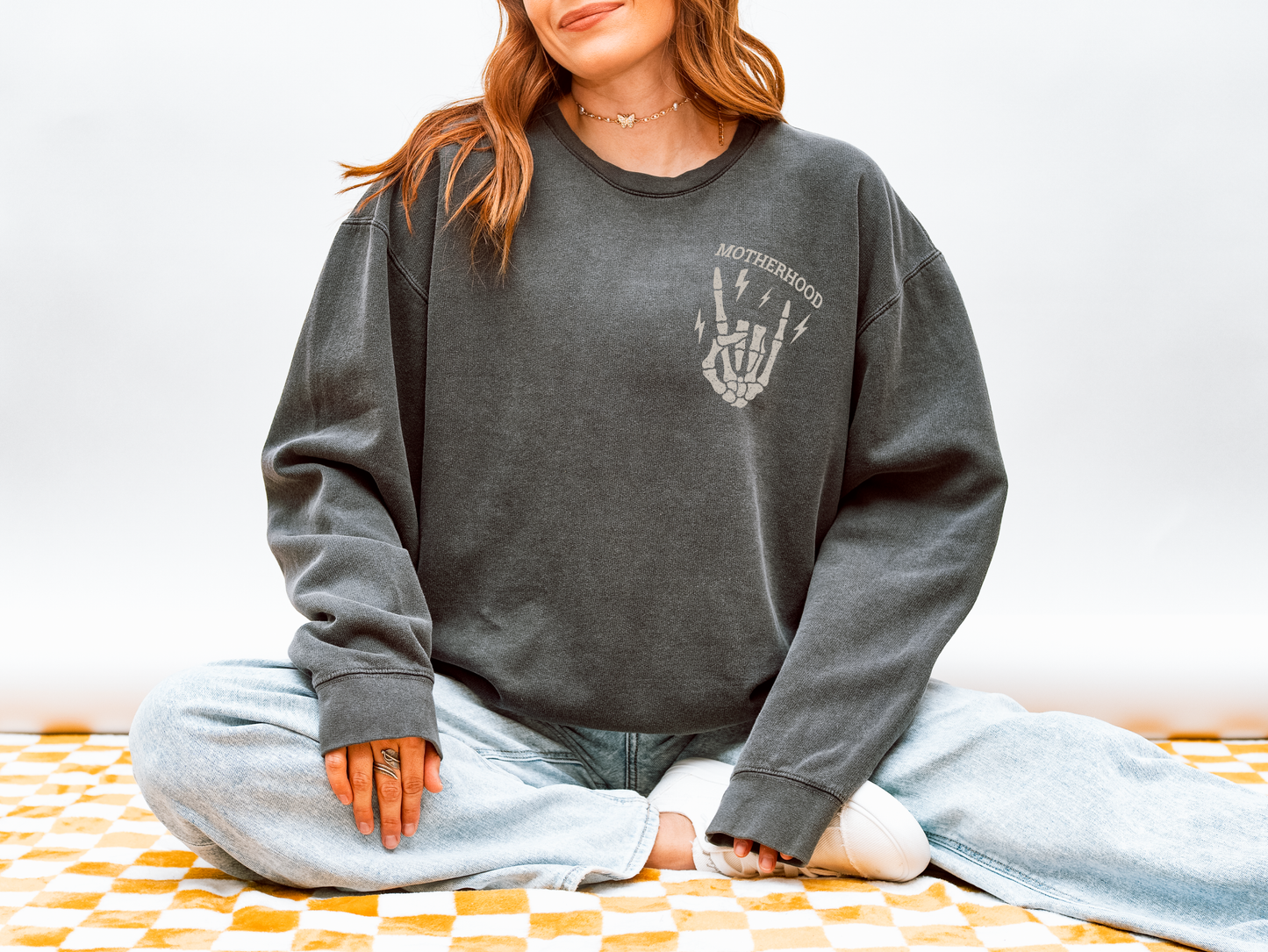 Rockin’ Motherhood Comfort Colors® Crewneck Sweatshirt