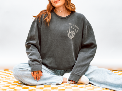 Rockin’ Motherhood Comfort Colors® Crewneck Sweatshirt