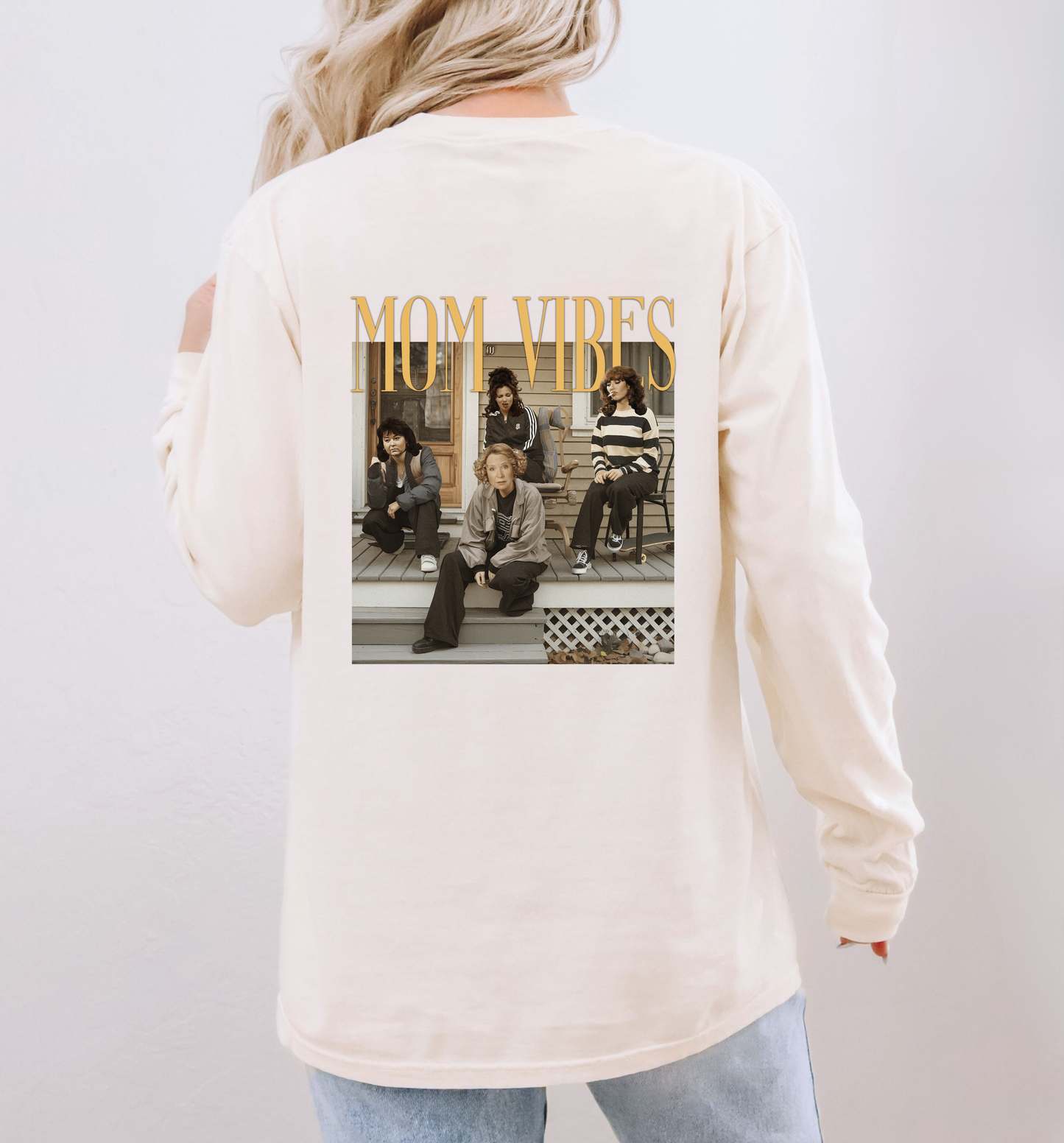 Mom Vibes Long Sleeve Tee – Comfort Colors® Long Sleeve Tee