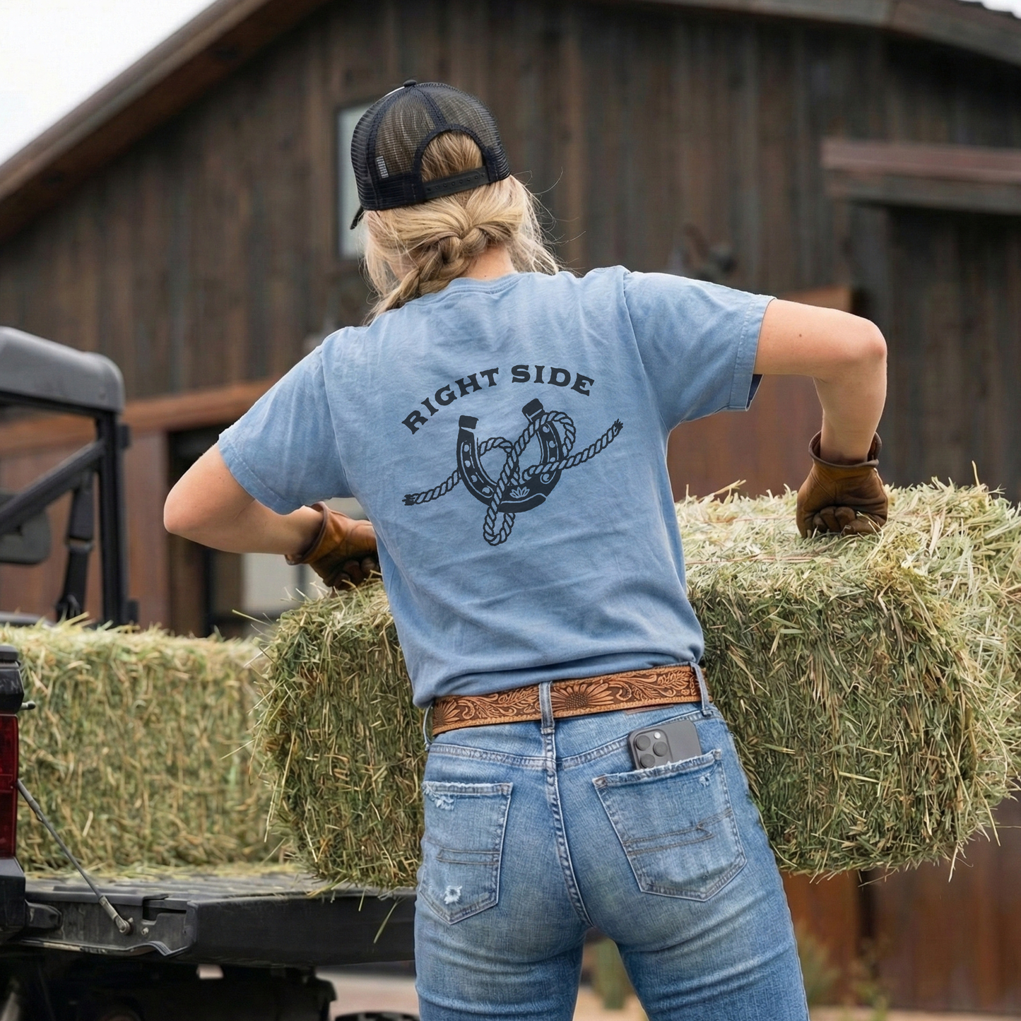 Right Side Rope Knot T Shirt | Western Horse Girl Graphic Tee
