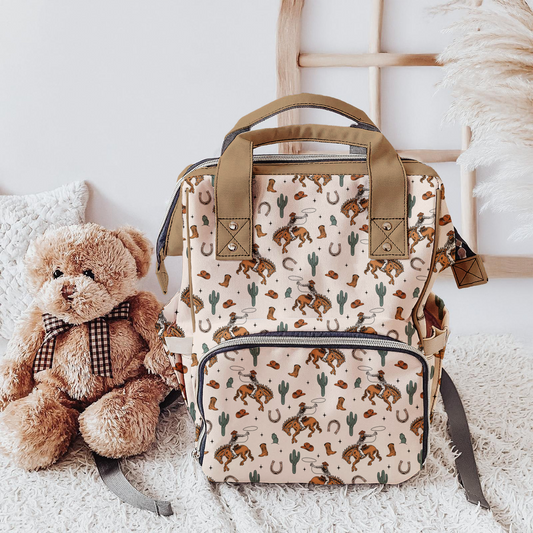 Cowboy Diaper Backpack – Stylish &amp; Functional Baby Bag