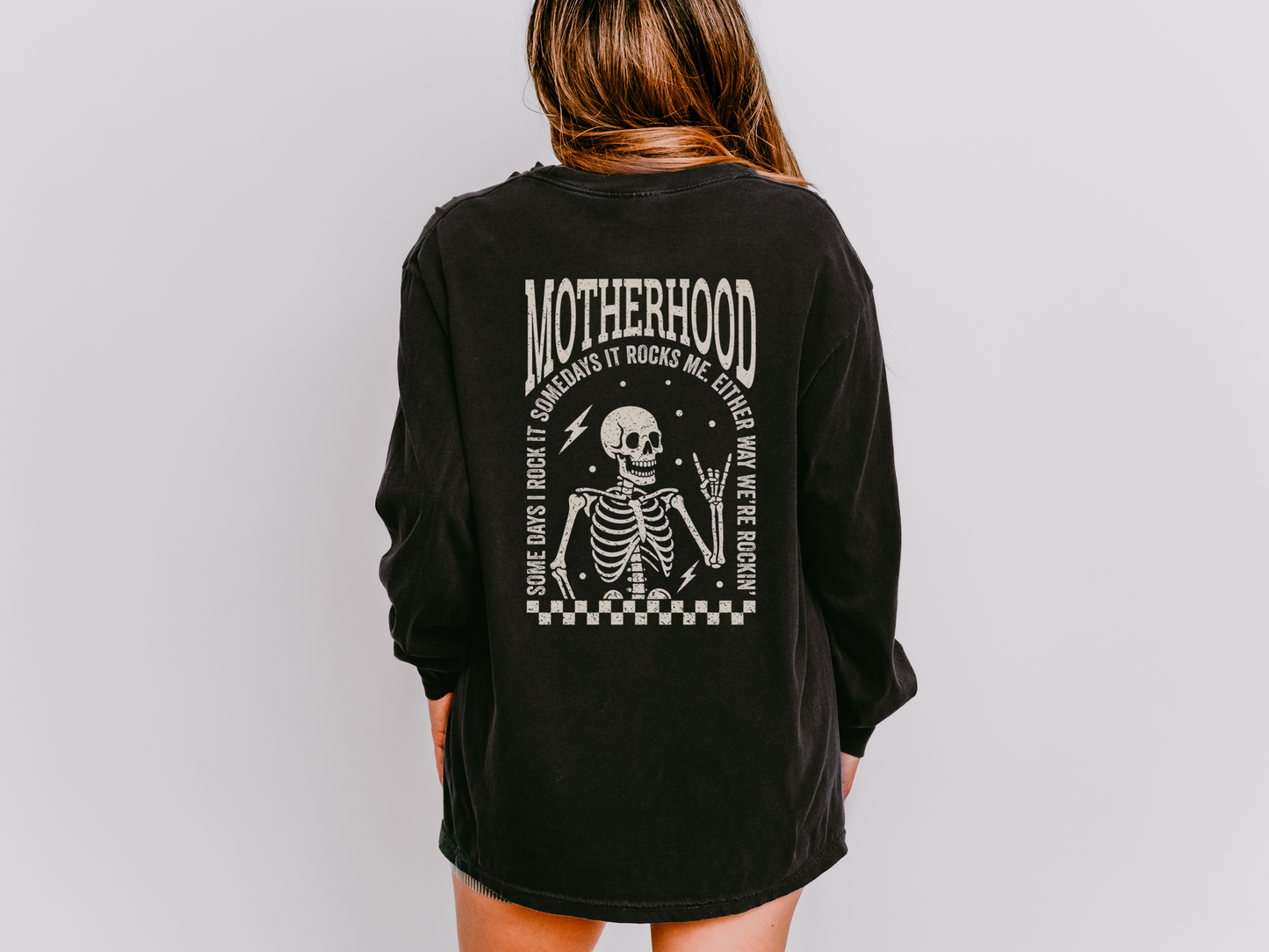 Motherhood “Some Days I Rock It” Long Sleeve Tee