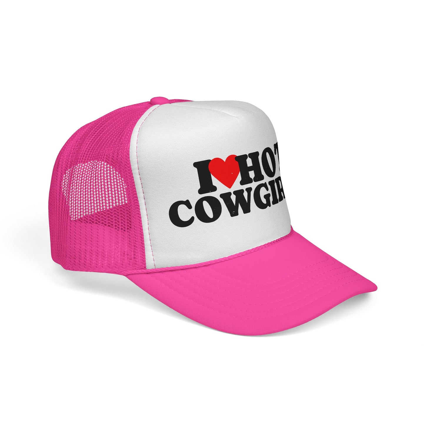 I Love Hot Cowgirls Trucker Hat, Western Trucker Hats, Cowgirl Trucker Hat, Cowboy Trucker Hat, Rodeo Hats, Rodeo Lover Gift, Rodeo Hat