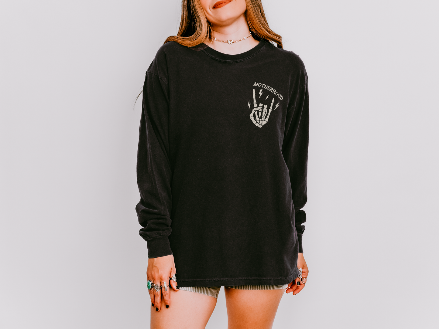 Motherhood “Some Days I Rock It” Long Sleeve Tee