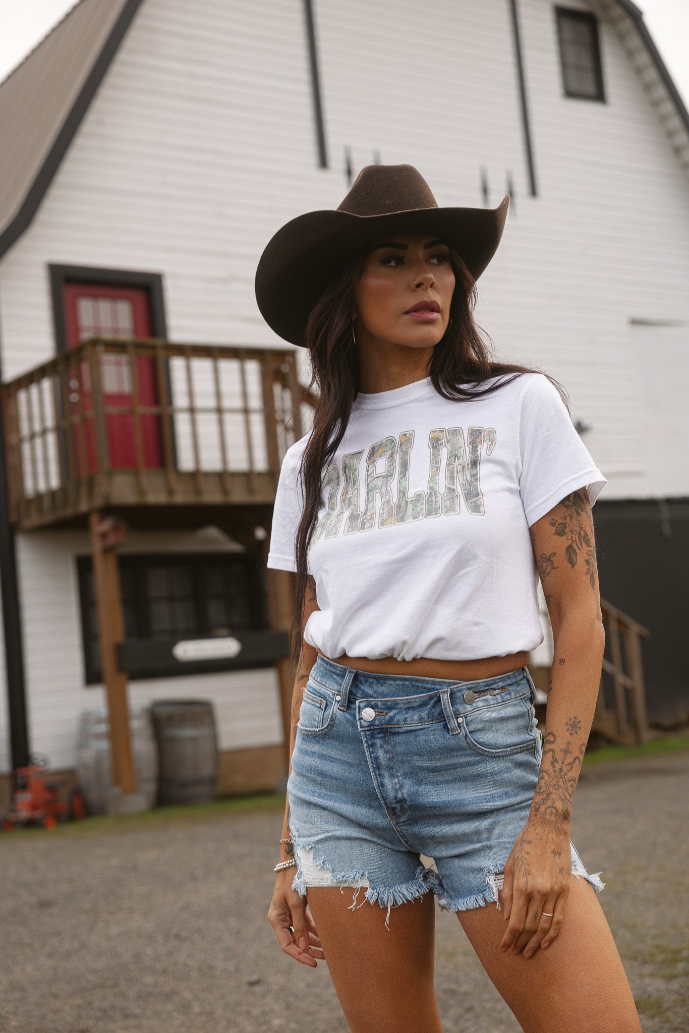 Hello Darlin' Camo Graphic Tee