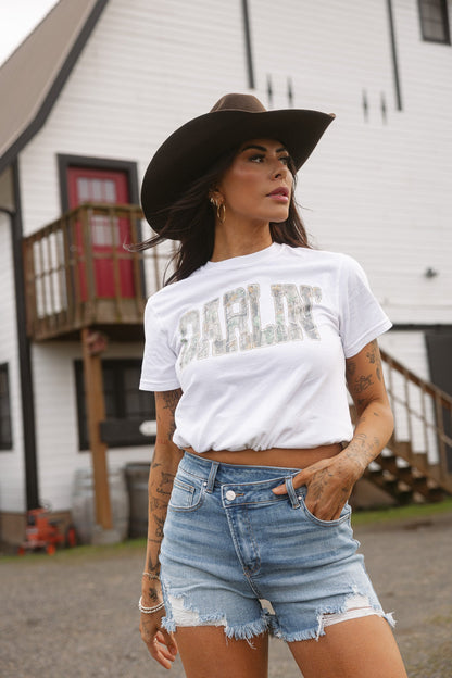 Hello Darlin' Camo Graphic Tee