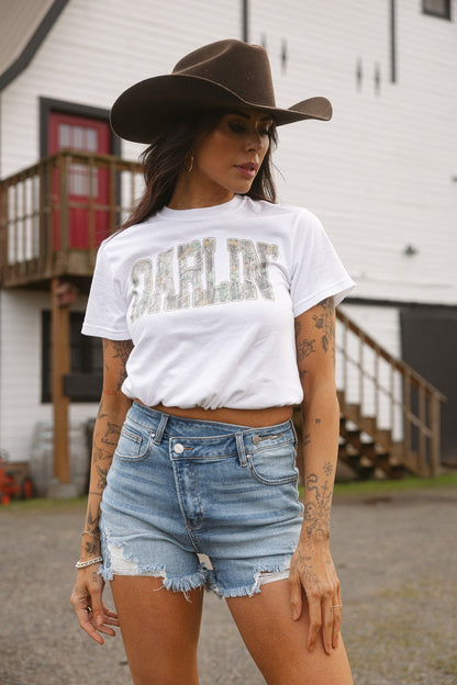 Hello Darlin' Camo Graphic Tee