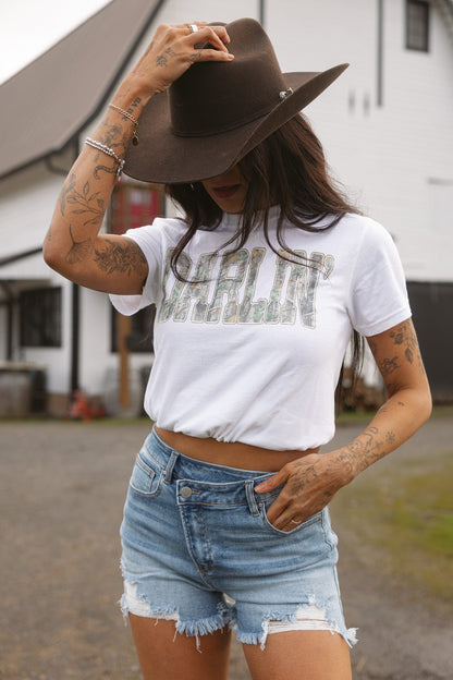 Hello Darlin' Camo Graphic Tee