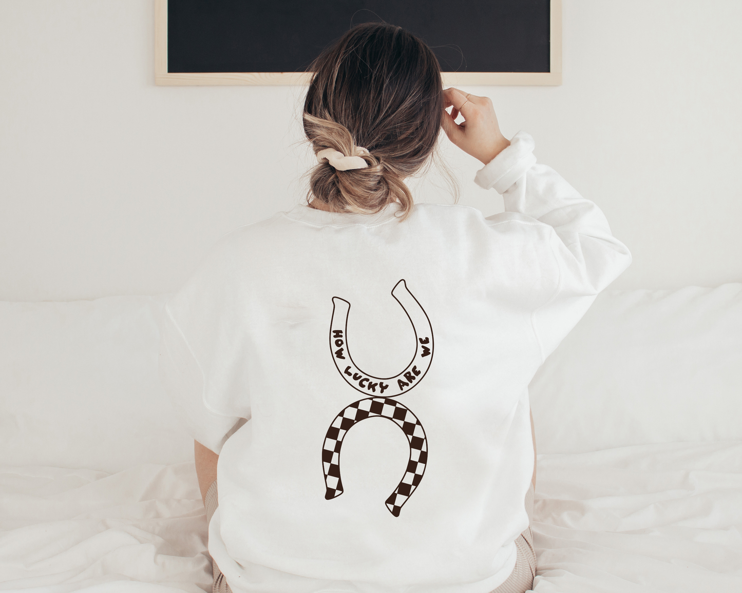 How Lucky Are We Crewneck Sweatshirt