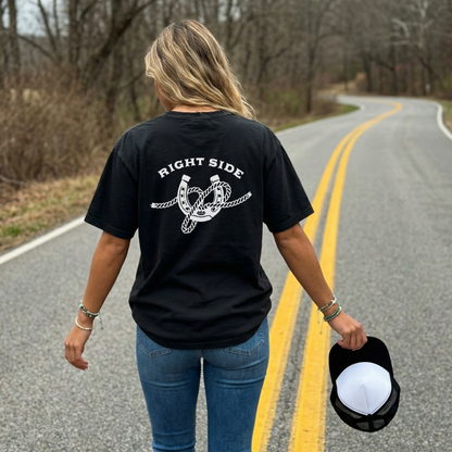Right Side Rope Knot T Shirt | Western Horse Girl Graphic Tee