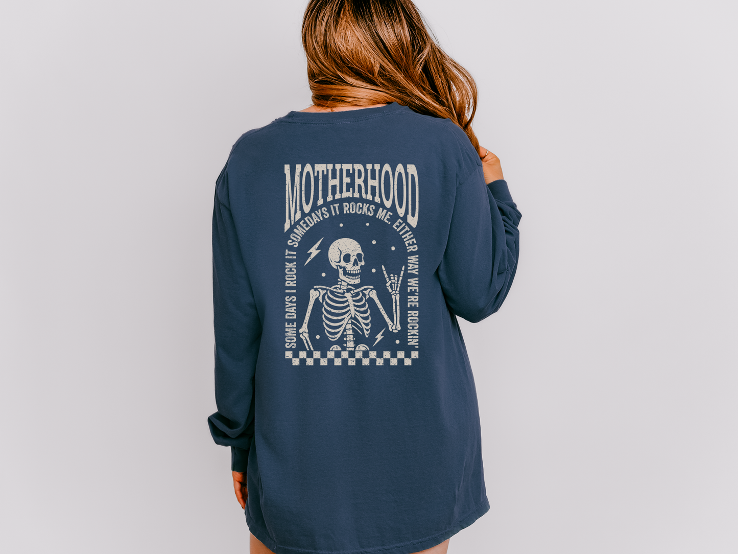 Motherhood “Some Days I Rock It” Long Sleeve Tee