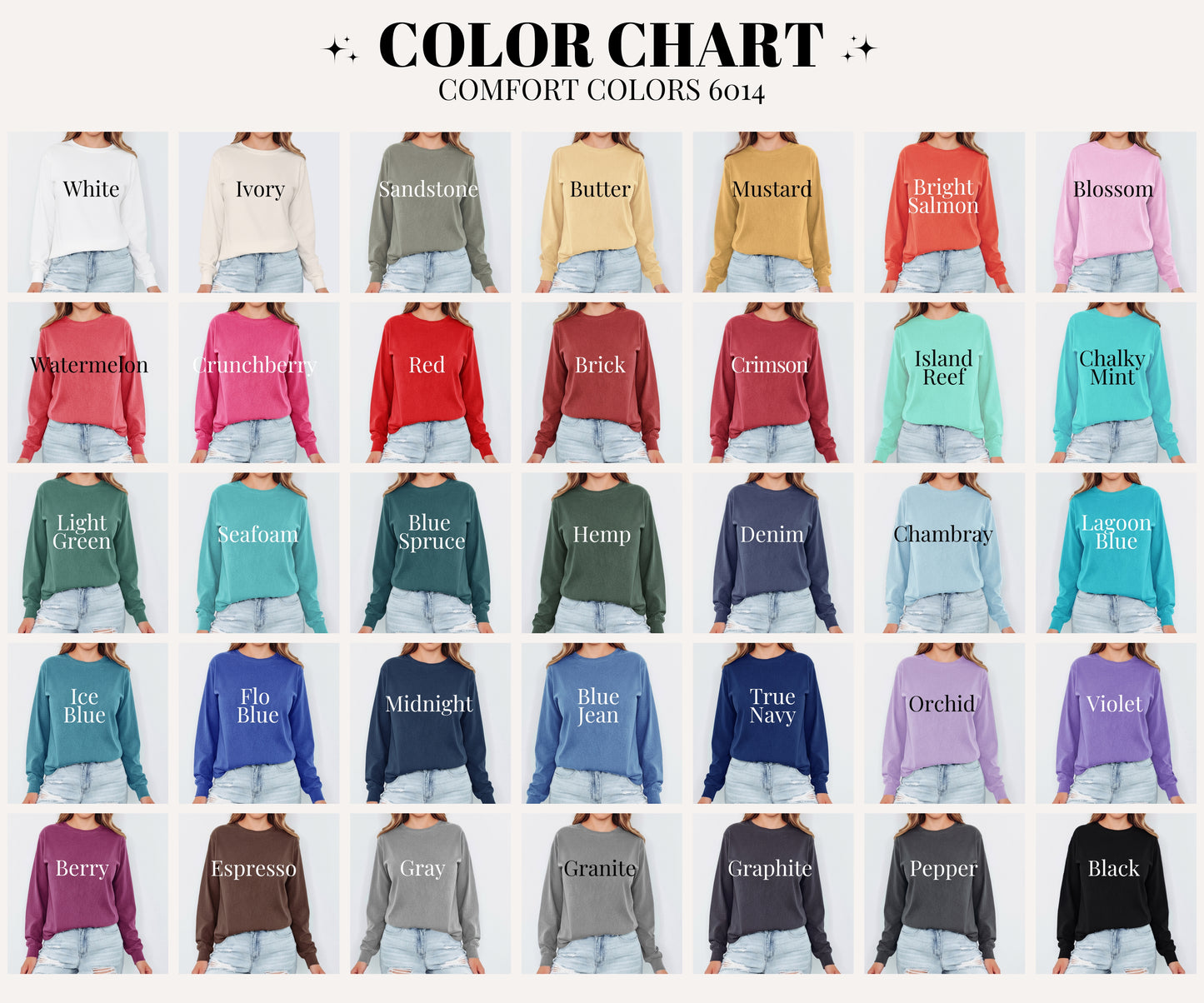 Mom Vibes Long Sleeve Tee – Comfort Colors® Long Sleeve Tee