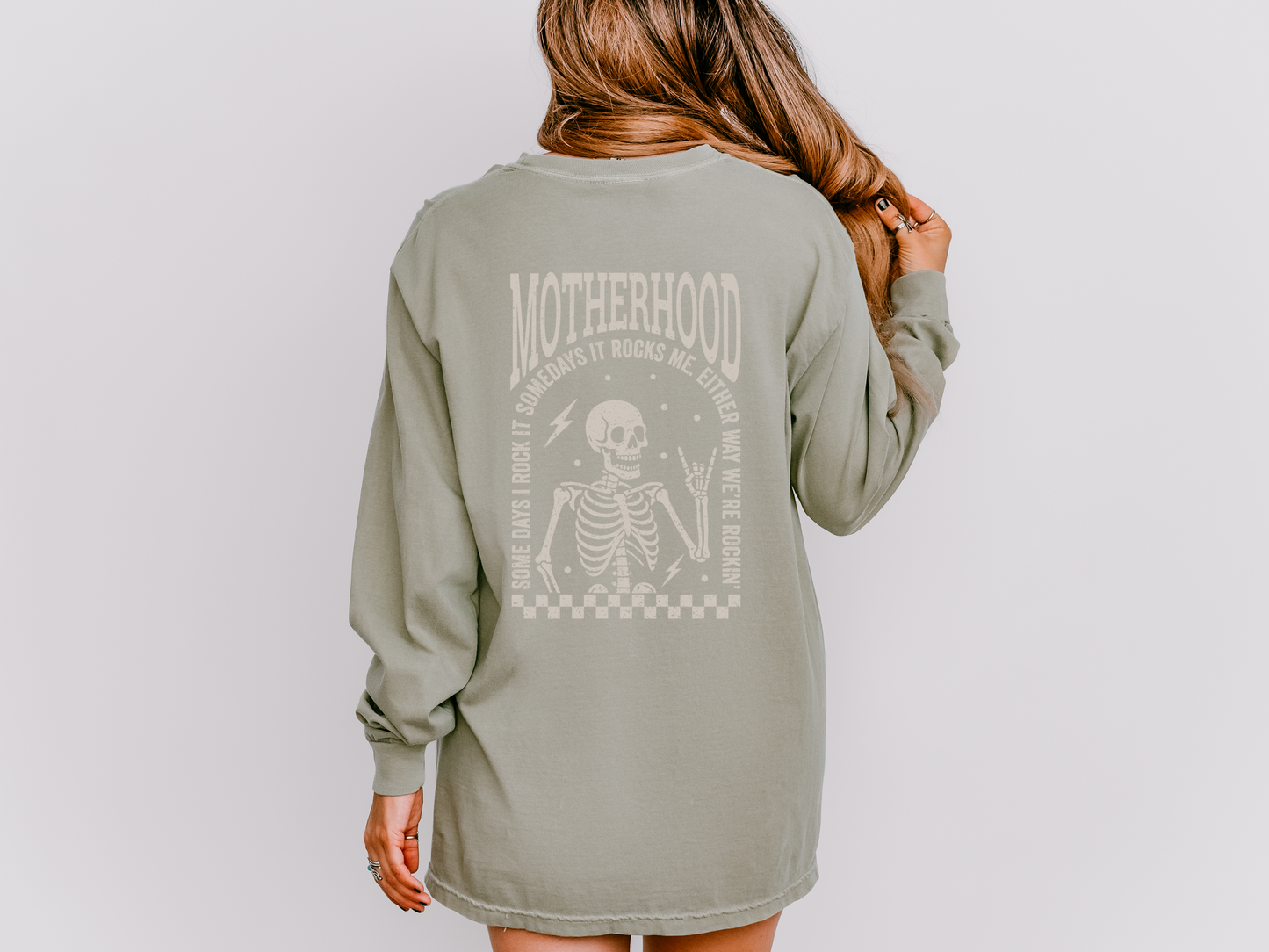 Motherhood “Some Days I Rock It” Long Sleeve Tee