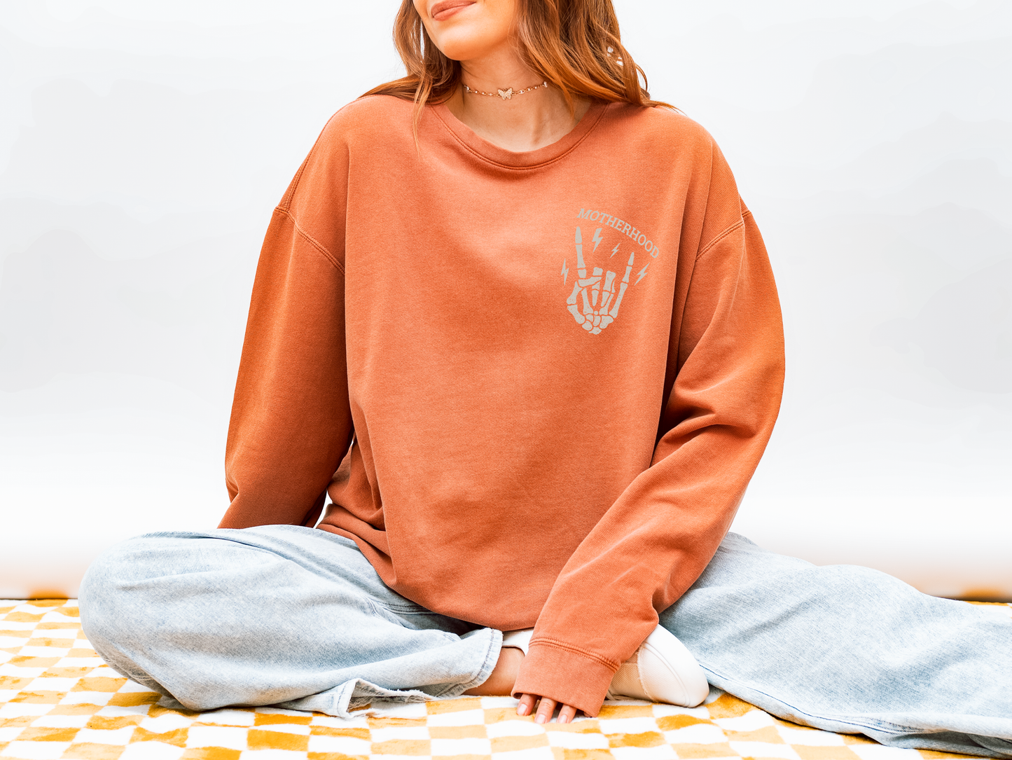 Rockin’ Motherhood Comfort Colors® Crewneck Sweatshirt