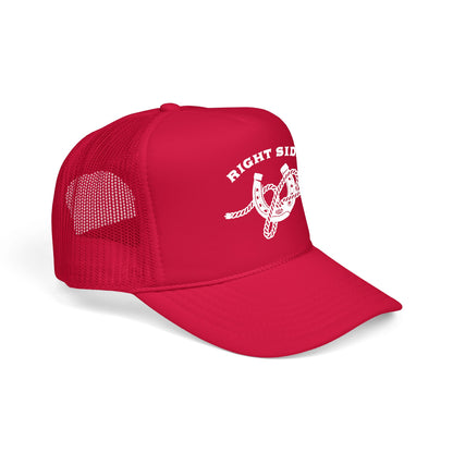Right Side Rope Knot Trucker Hat | Western Horse Girl Trucker Cap