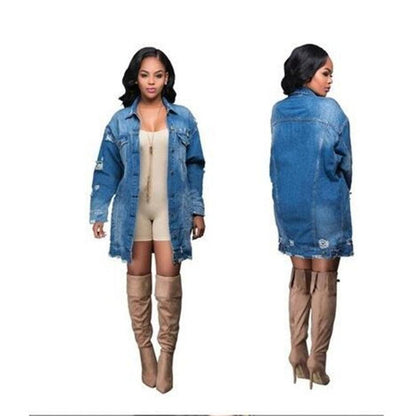Cowgirl Chic Boyfriend Denim Jacket | Distressed & Stylish Western Outerwear