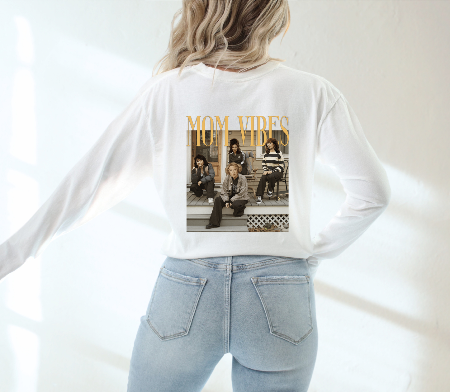 Mom Vibes Long Sleeve Tee – Comfort Colors® Long Sleeve Tee