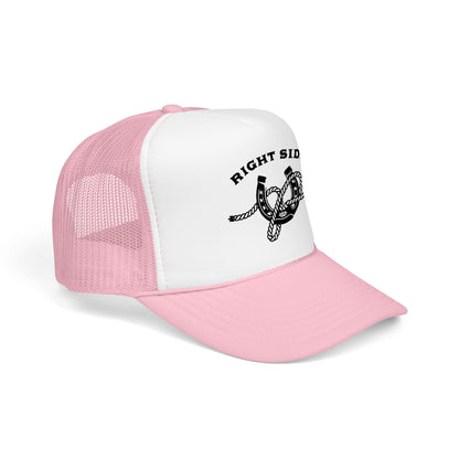 Right Side Rope Knot Trucker Hat | Western Horse Girl Trucker Cap