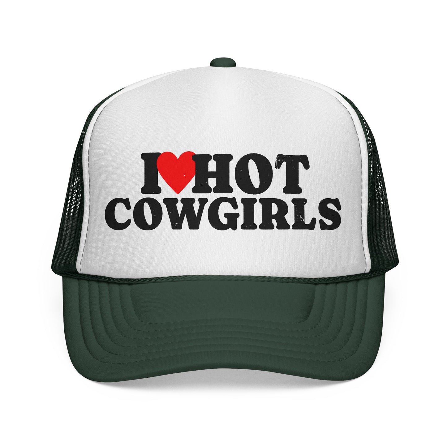 I Love Hot Cowgirls Trucker Hat, Western Trucker Hats, Cowgirl Trucker Hat, Cowboy Trucker Hat, Rodeo Hats, Rodeo Lover Gift, Rodeo Hat