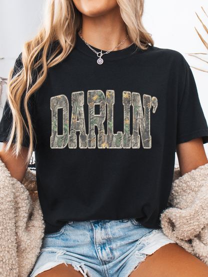 Hello Darlin' Camo Graphic Tee