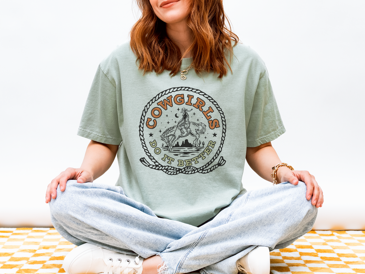 Cowgirls Do It Better Comfort Colors Tee | Western Cowgirl Graphic Shirt