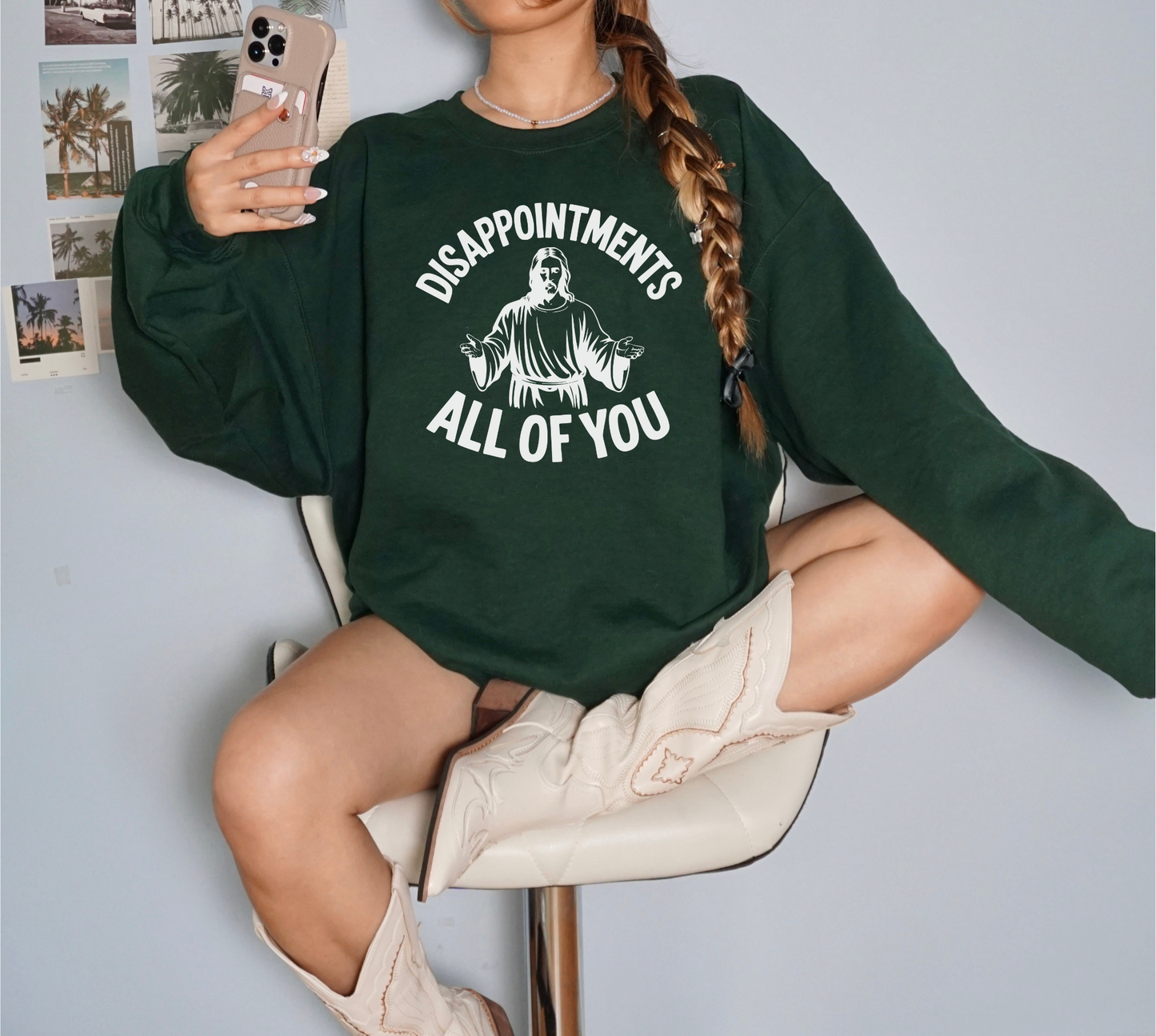 Disappointments All of You Sweatshirt – Funny Gildan Crewneck, Sarcastic Graphic Pullover